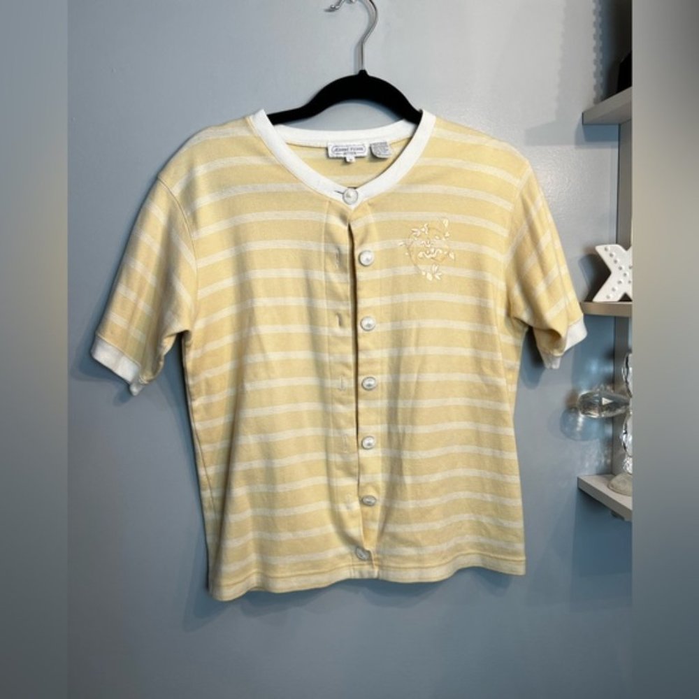 Jeanne Pierre Petites Size Small Vintage Button Up Tee